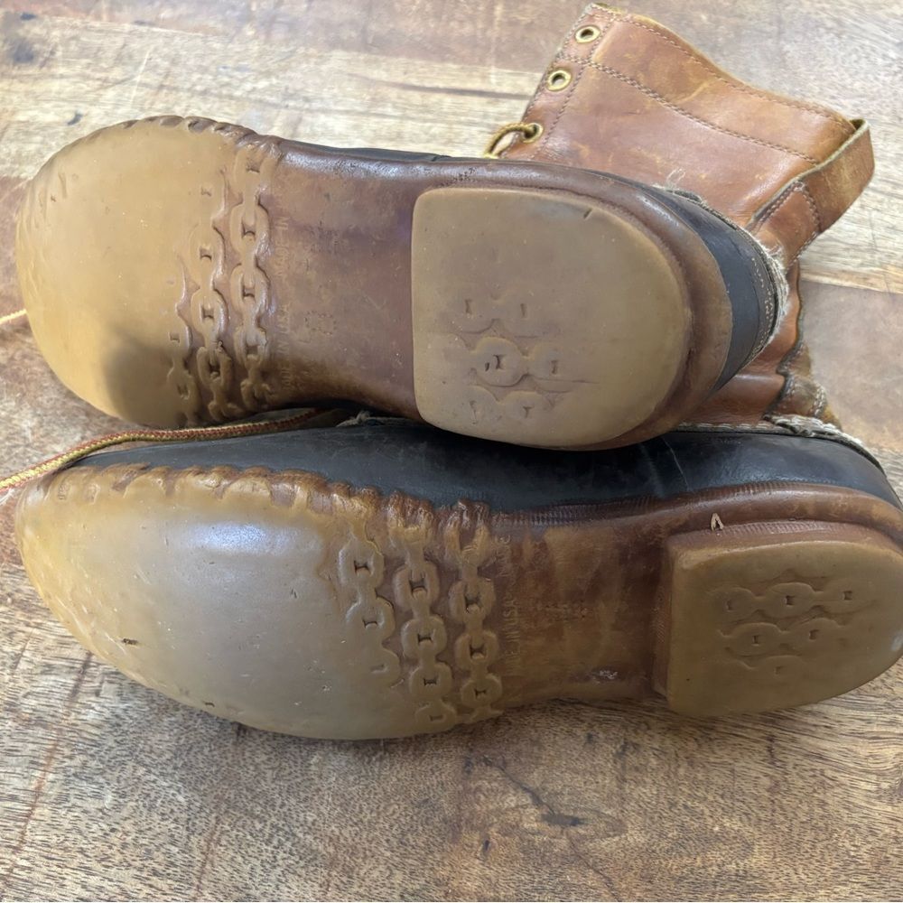 Vintage ladies 8 eye Maine Hunting L L Bean Duck Boots sz 8 - Picture 5 of 7